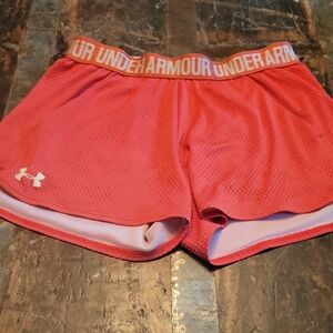 Under Armour Women's Bold Red Athletic Shorts